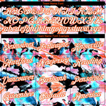 Load image into Gallery viewer, Custom Stitched Graffiti Pattern White Black-Orange 3D Watercolor Grunge Art Sports Pullover Sweatshirt Hoodie