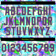 Load image into Gallery viewer, Custom Stitched Graffiti Pattern Purple-Neon Green 3D Watercolor Grunge Art Sports Pullover Sweatshirt Hoodie