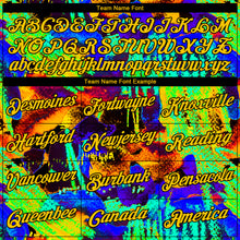 Load image into Gallery viewer, Custom Stitched Graffiti Pattern Yellow-Black 3D Watercolor Grunge Art Sports Pullover Sweatshirt Hoodie