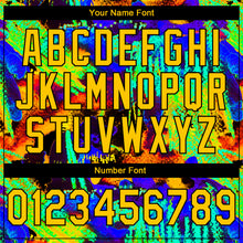 Load image into Gallery viewer, Custom Stitched Graffiti Pattern Yellow-Black 3D Watercolor Grunge Art Sports Pullover Sweatshirt Hoodie