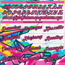 Load image into Gallery viewer, Custom Stitched Graffiti Pattern Pink-Black 3D Abstract Splashes Sports Pullover Sweatshirt Hoodie