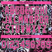 Load image into Gallery viewer, Custom Stitched Graffiti Pattern Pink Black-White 3D Abstract Grunge Art Sports Pullover Sweatshirt Hoodie