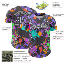 Charger l'image dans la galerie, Custom Graffiti Pattern Steel Gray-White Authentic Baseball Jersey