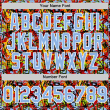 Загрузить изображение в средство просмотра галереи, Custom Graffiti Pattern Light Blue-White Splatter Authentic Baseball Jersey