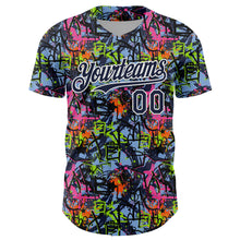 Charger l'image dans la galerie, Custom Graffiti Pattern Navy-White Splatter Authentic Baseball Jersey