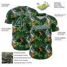 Charger l'image dans la galerie, Custom Graffiti Pattern Green-White Splatter Authentic Baseball Jersey