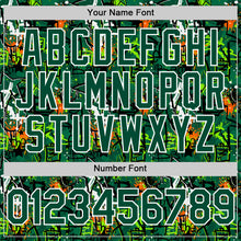 Charger l'image dans la galerie, Custom Graffiti Pattern Green-White Splatter Authentic Baseball Jersey