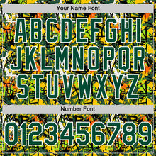 Charger l'image dans la galerie, Custom Graffiti Pattern Green-White Splatter Authentic Baseball Jersey