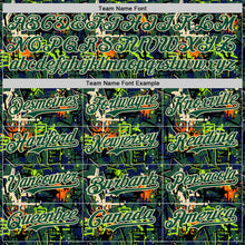 Charger l'image dans la galerie, Custom Graffiti Pattern Green-Cream Splatter Authentic Baseball Jersey