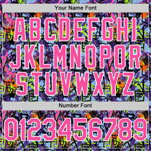 Загрузить изображение в средство просмотра галереи, Custom Graffiti Pattern Pink-White Splatter Authentic Baseball Jersey