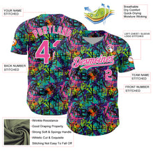 Charger l'image dans la galerie, Custom Graffiti Pattern Pink-White Splatter Authentic Baseball Jersey