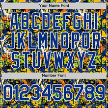 Загрузить изображение в средство просмотра галереи, Custom Graffiti Pattern Royal-White Splatter Authentic Baseball Jersey