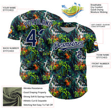 Charger l'image dans la galerie, Custom Graffiti Pattern Navy-White Splatter Authentic Baseball Jersey