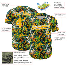 Load image into Gallery viewer, Custom Graffiti Pattern Gold-White Splatter Authentic Baseball Jersey