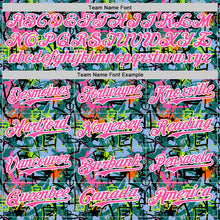 Charger l'image dans la galerie, Custom Graffiti Pattern Pink-White Splatter Authentic Baseball Jersey