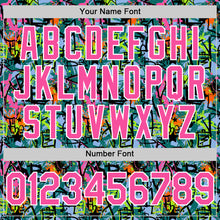 Charger l'image dans la galerie, Custom Graffiti Pattern Pink-White Splatter Authentic Baseball Jersey