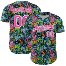 Charger l'image dans la galerie, Custom Graffiti Pattern Pink-White Splatter Authentic Baseball Jersey