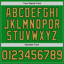 Load image into Gallery viewer, Custom Grass Green Old Gold-Black Authentic Baseball Jersey
