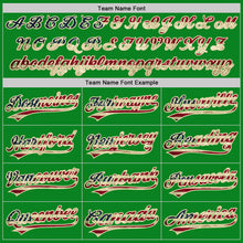 Load image into Gallery viewer, Custom Grass Green Vintage USA Flag-Cream Authentic Baseball Jersey