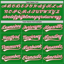 Laden Sie das Bild in den Galerie-Viewer, Custom Grass Green White-Red Authentic Baseball Jersey