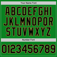 Load image into Gallery viewer, Custom Grass Green Black-Old Gold Authentic Baseball Jersey