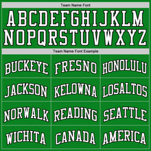 Загрузить изображение в средство просмотра галереи, Custom Grass Green White-Black Authentic Basketball Jersey