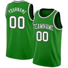 Загрузить изображение в средство просмотра галереи, Custom Grass Green White-Black Authentic Basketball Jersey