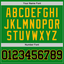 Загрузить изображение в средство просмотра галереи, Custom Grass Green Black-Gold Authentic Basketball Jersey