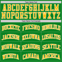 Загрузить изображение в средство просмотра галереи, Custom Grass Green Gold-White Authentic Basketball Jersey