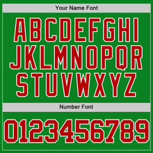 Загрузить изображение в средство просмотра галереи, Custom Grass Green Red-White Authentic Basketball Jersey