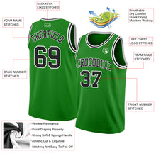 Загрузить изображение в средство просмотра галереи, Custom Grass Green Black-White Authentic Basketball Jersey