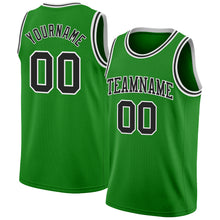 Загрузить изображение в средство просмотра галереи, Custom Grass Green Black-White Authentic Basketball Jersey