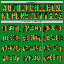 Загрузить изображение в средство просмотра галереи, Custom Grass Green Old Gold-Black Authentic Basketball Jersey