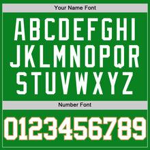 Загрузить изображение в средство просмотра галереи, Custom Grass Green White-Old Gold Authentic Basketball Jersey