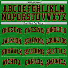 Загрузить изображение в средство просмотра галереи, Custom Grass Green Black-Orange Authentic Basketball Jersey