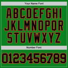 Загрузить изображение в средство просмотра галереи, Custom Grass Green Black-Orange Authentic Basketball Jersey