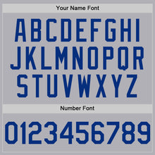 Laden Sie das Bild in den Galerie-Viewer, Custom Gray Royal Mesh Authentic Throwback Baseball Jersey