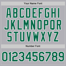 Laden Sie das Bild in den Galerie-Viewer, Custom Gray Kelly Green-Black Mesh Authentic Throwback Baseball Jersey