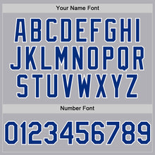 Laden Sie das Bild in den Galerie-Viewer, Custom Gray Royal-White Mesh Authentic Throwback Baseball Jersey