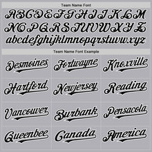 Laden Sie das Bild in den Galerie-Viewer, Custom Gray Black-White Mesh Authentic Throwback Baseball Jersey