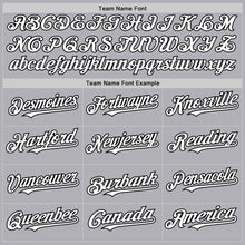 Laden Sie das Bild in den Galerie-Viewer, Custom Gray White-Black Mesh Authentic Throwback Baseball Jersey