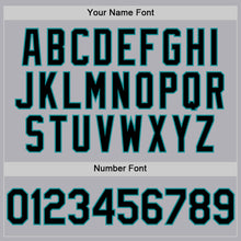 Загрузить изображение в средство просмотра галереи, Custom Gray Black-Teal Mesh Authentic Throwback Baseball Jersey