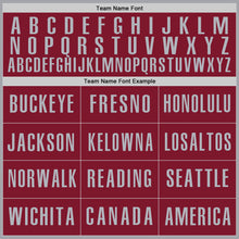 Load image into Gallery viewer, Custom Gray Crimson-Black Authentic Baseball Jersey