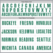 Laden Sie das Bild in den Galerie-Viewer, Custom Gray Kelly Green-White Authentic Baseball Jersey