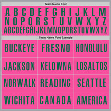 Загрузить изображение в средство просмотра галереи, Custom Gray Pink-Kelly Green Authentic Baseball Jersey