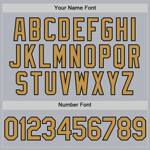 Загрузить изображение в средство просмотра галереи, Custom Gray Old Gold-Black Authentic Throwback Baseball Jersey