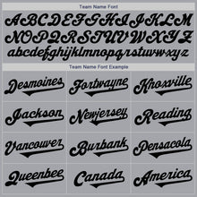 Загрузить изображение в средство просмотра галереи, Custom Gray Black Authentic Baseball Jersey