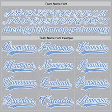 Загрузить изображение в средство просмотра галереи, Custom Gray Light Blue-White Hockey Jersey