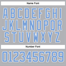 Загрузить изображение в средство просмотра галереи, Custom Gray Light Blue-White Hockey Jersey