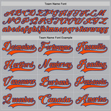 Charger l'image dans la galerie, Custom Gray Orange-Royal Hockey Jersey